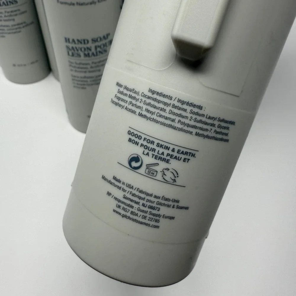 NEW | 7 Pack‎ | Zero% by Gilchrist & Soames Hand Soap 15 fl oz | Naturally Kind